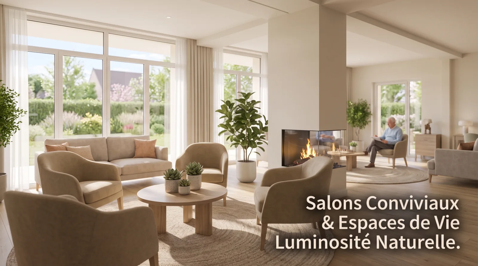 Salons Conviviaux & Espaces de Vie Luminosité Naturelle